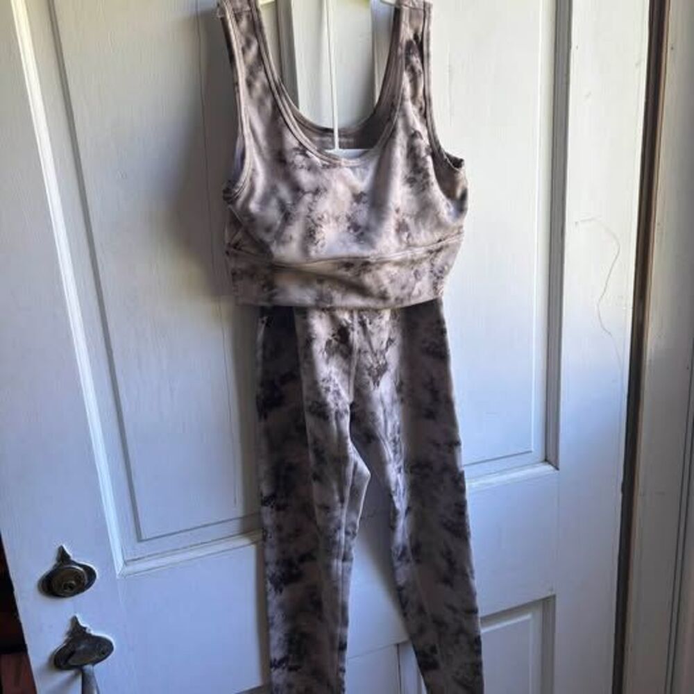 Harmony & Balance Ribbed Tie-Dye Activewear Set